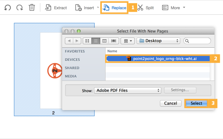 Edit and save pdf file